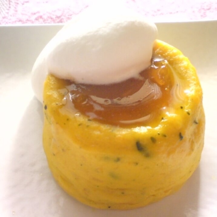 レンジで皮付きかぼちゃプリン